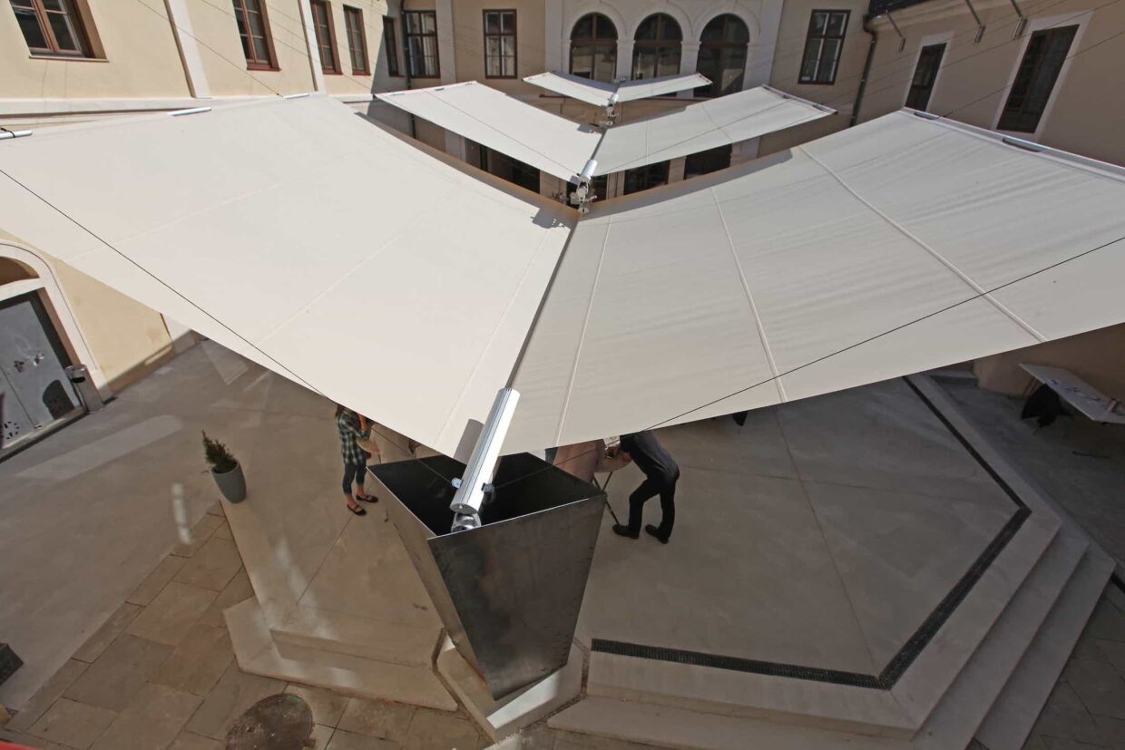 tenda ombreggiante per patio